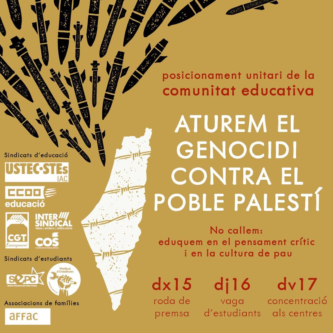 Concentració en suport al poble Palestí